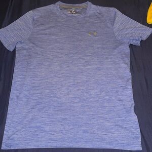 Under Armour Medium Heathered Blue Athletic Tee